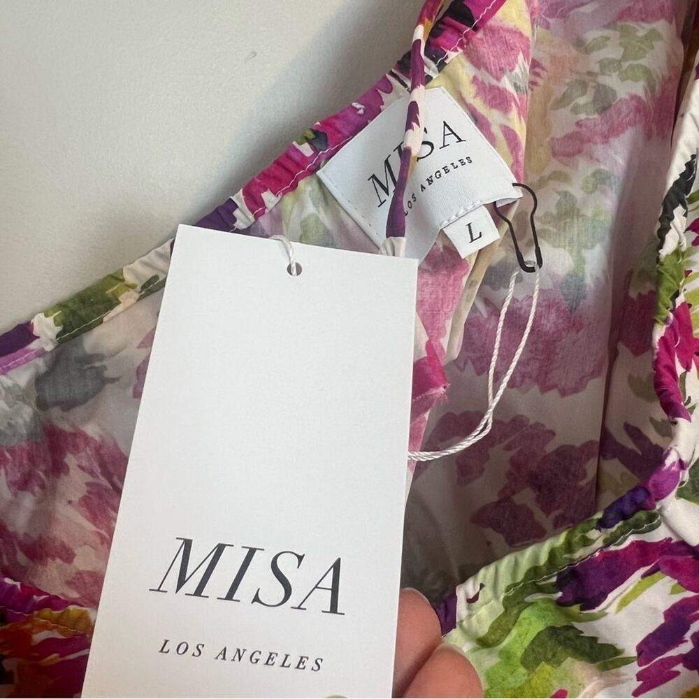 NWT Misa Mahika Dress in Flora Splash Multicolor Flowers sz L Cottage Fairy $470 - Picture 5 of 5